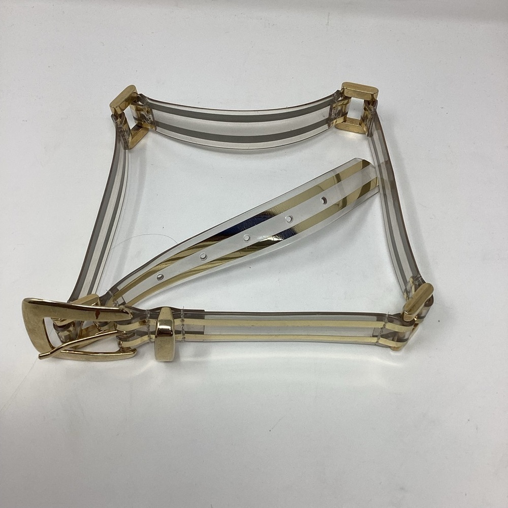 Vintage gold & clear plastic 80’s belt.